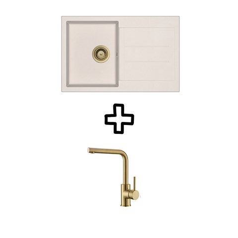 SQT101W-111PVD + Zora Gold