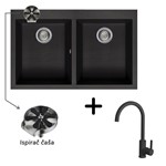 Set Quadra 350 + slavina C01 + ispirač čaša