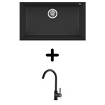 Set Quadra 130 UM KT + slavina Vida mat crna