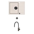 Set Tesa SQT102-AW + slavina Flexy PVD Grafit