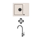 Set Notus SQ102W + Vida PVD Grafit