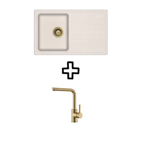 SQ101W-111-WPVD + Zora Gold