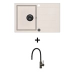 Set Tesa SQT101-AW + slavina Flexy PVD Grafit